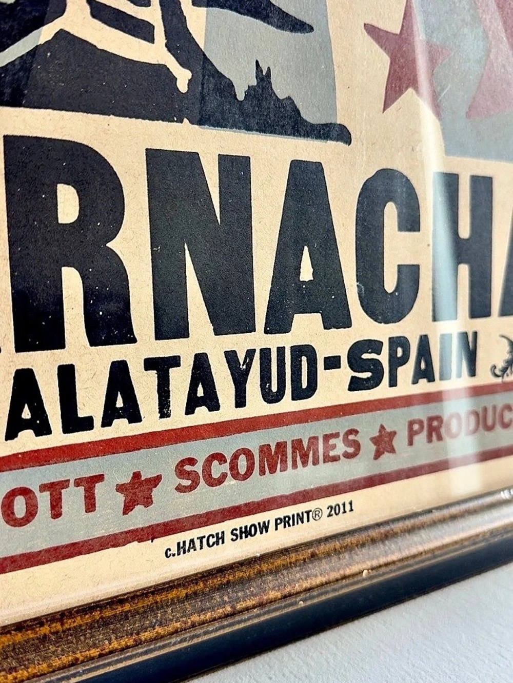 Hatch Show Print 2011 The Show Garnacha Calatayud Spain Framed Poster 26x16.5 - Picture 4 of 7